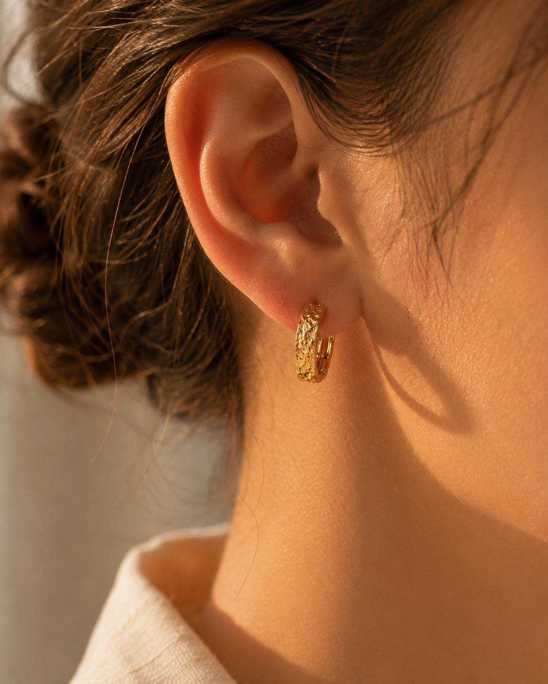 Classic Hoop Earrings | Solid 18K Gold – 2.00g | Bahremand Jewellery