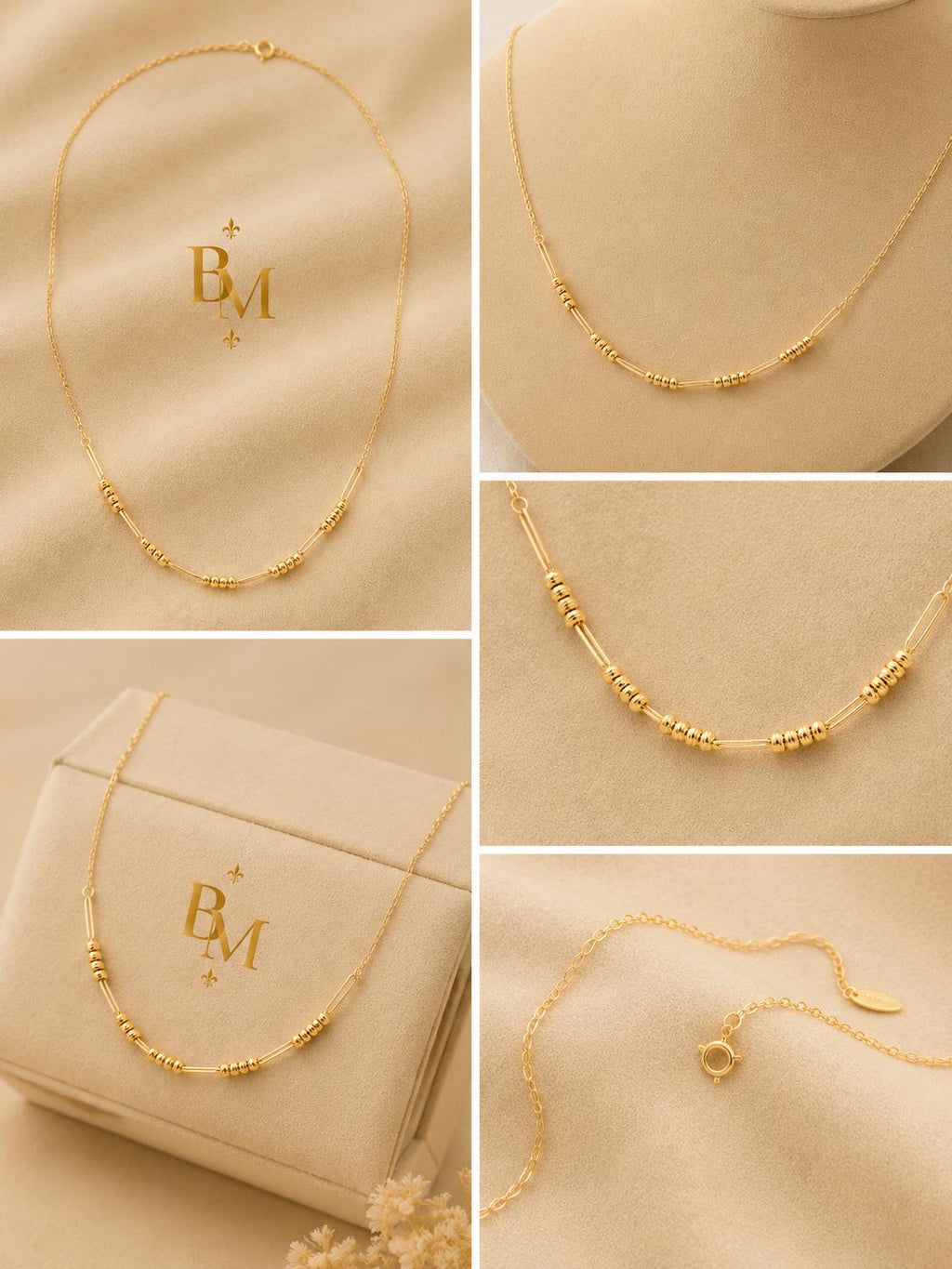 Minimalist Necklace | Solid 18K Gold | 0.9 g | Bahremand Jewellery