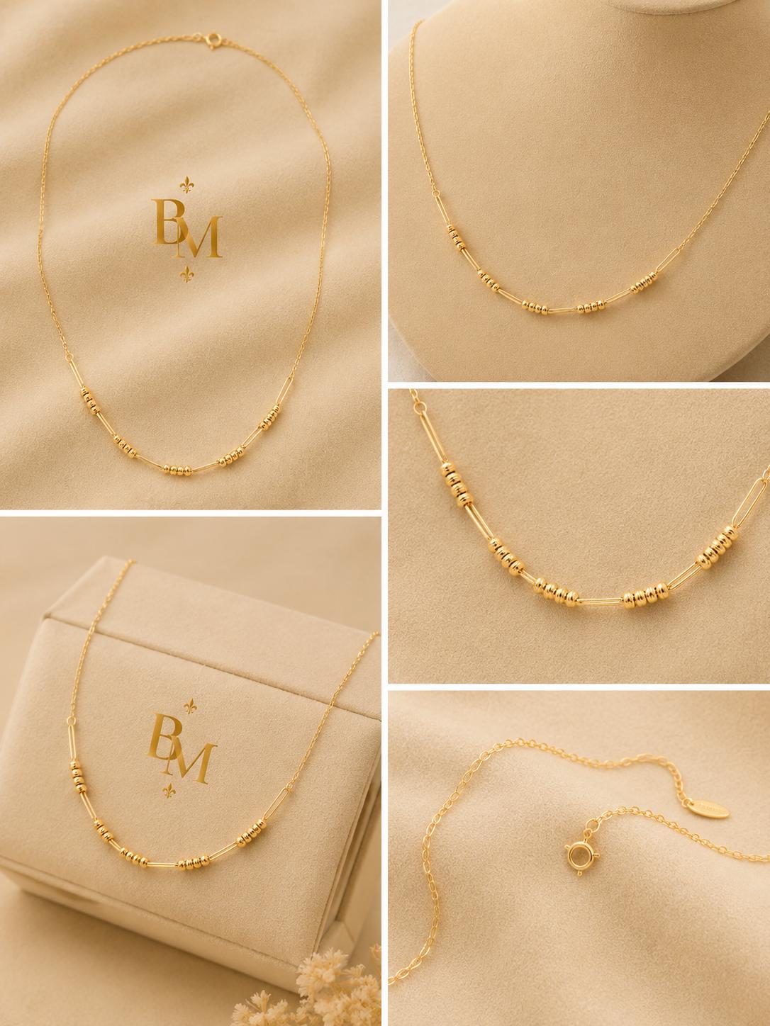Minimalist Necklace | Solid 18K Gold | 0.9 g | Bahremand Jewellery