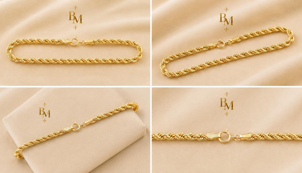 Rope Bracelet | Solid 18K Gold | 2.61 g | Bahremand Jewellery