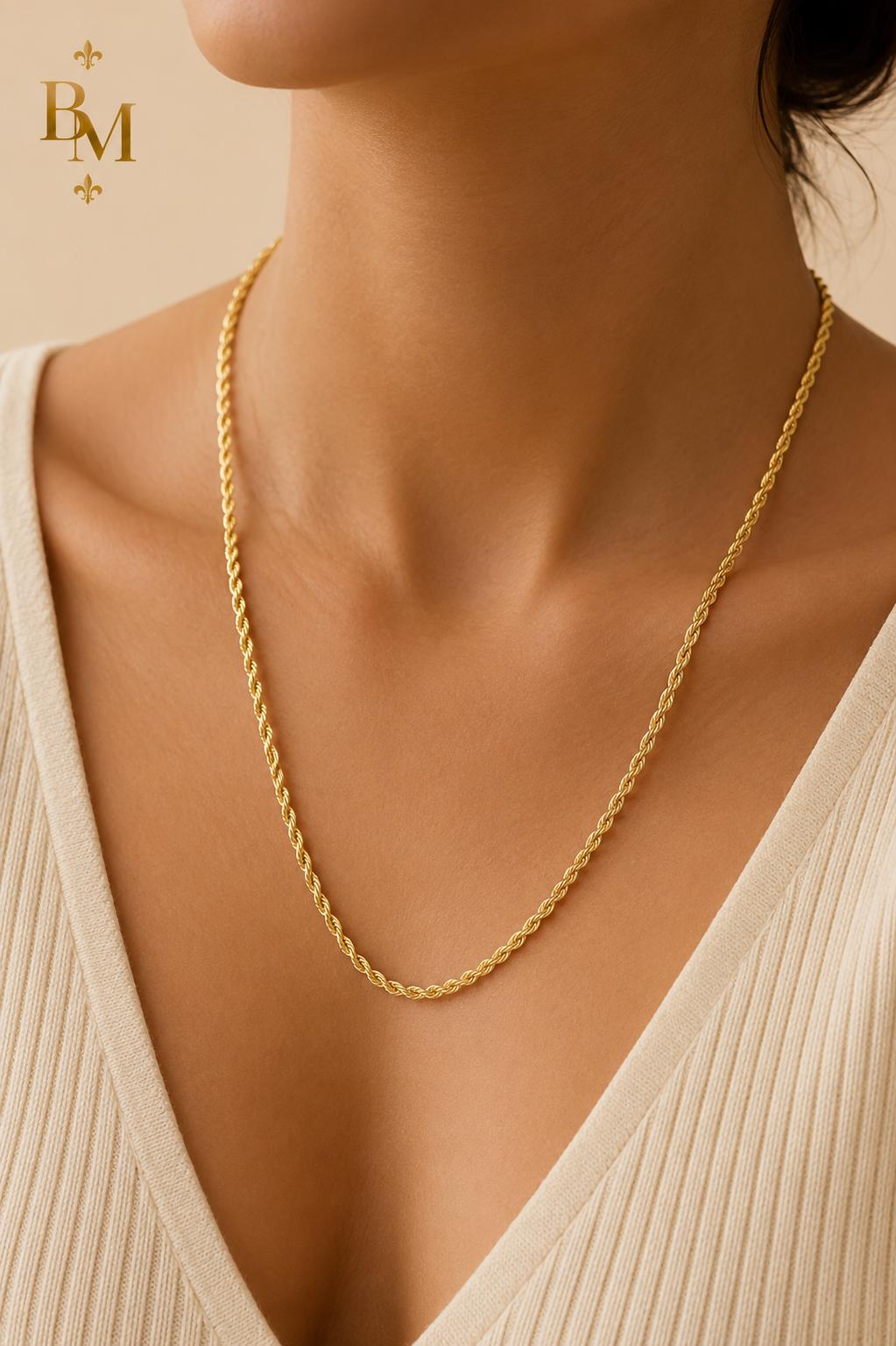 Rope Chain | Solid 18K Gold | 6.93 g | Bahremand Jewellery