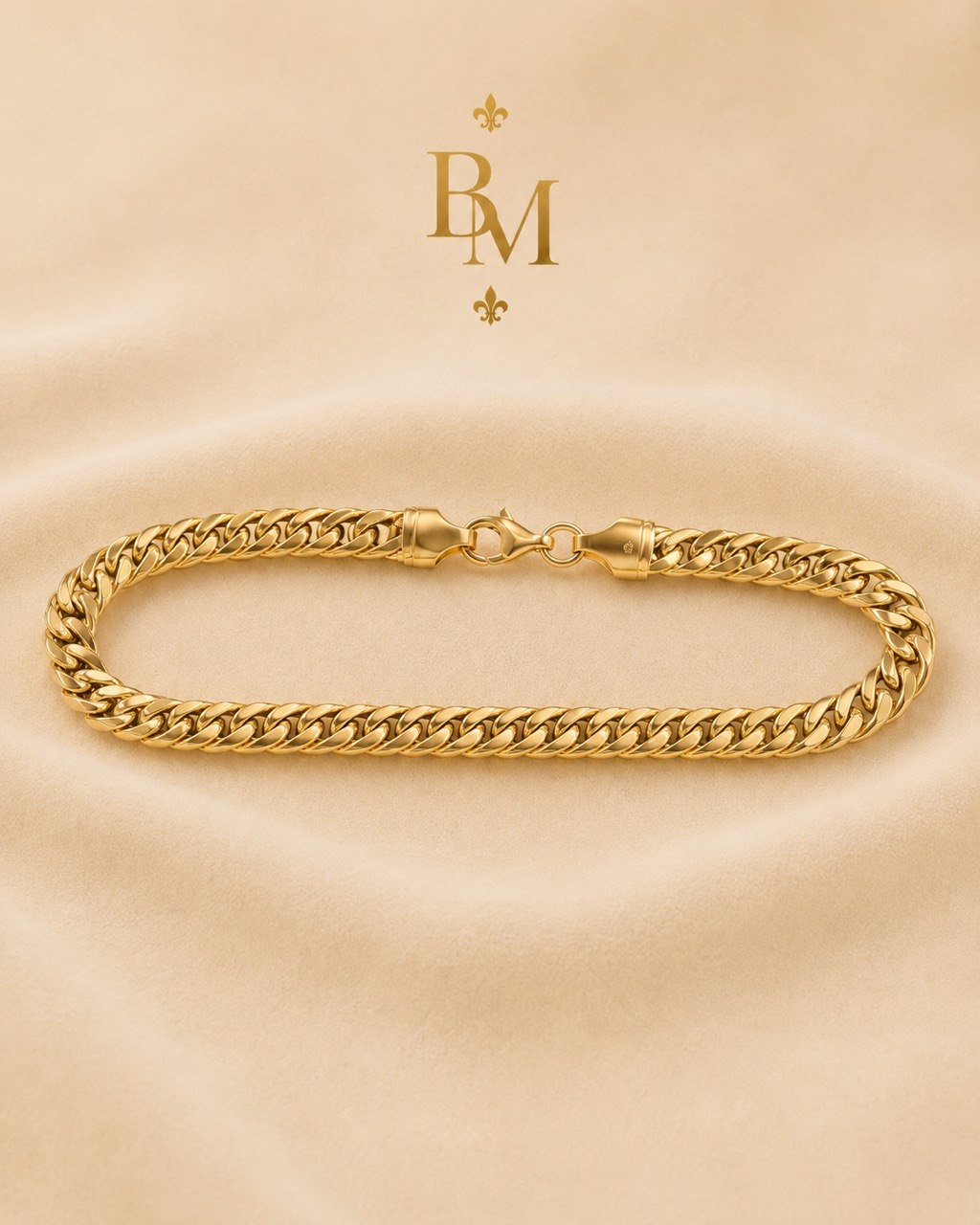18K Yellow Gold Cuban Link Bracelet – 4.1 g, 7.5”