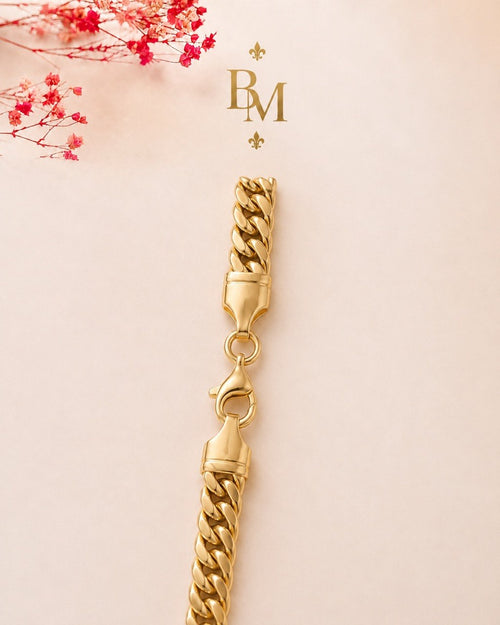 18K Yellow Gold Cuban Link Bracelet – 4.1 g, 7.5”