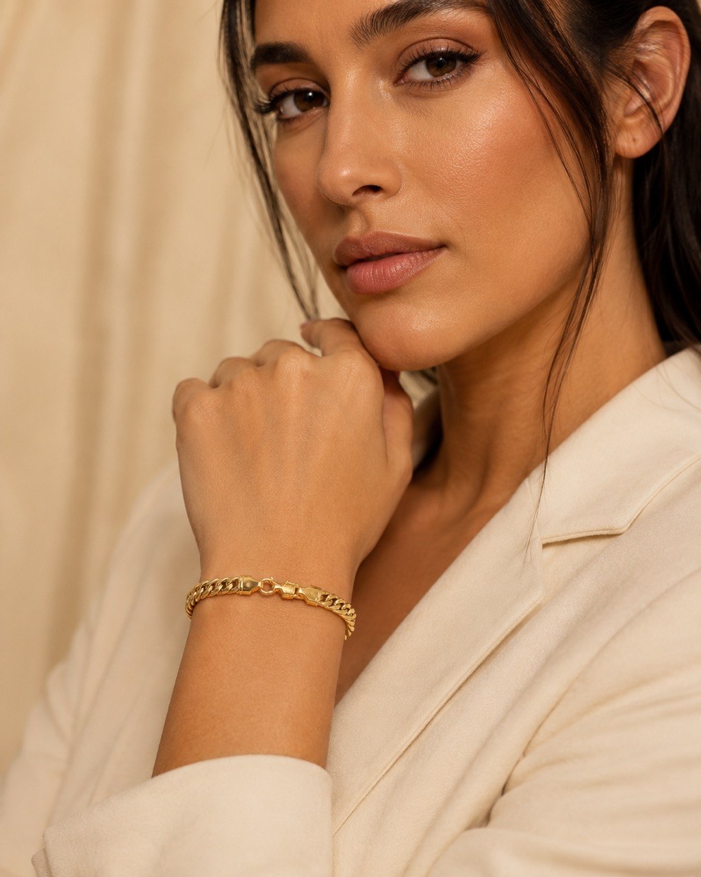 18K Yellow Gold Cuban Link Bracelet – 4.1 g, 7.5”