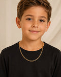 18K Gold Kids Figaro Chain – 19.5” | 2g