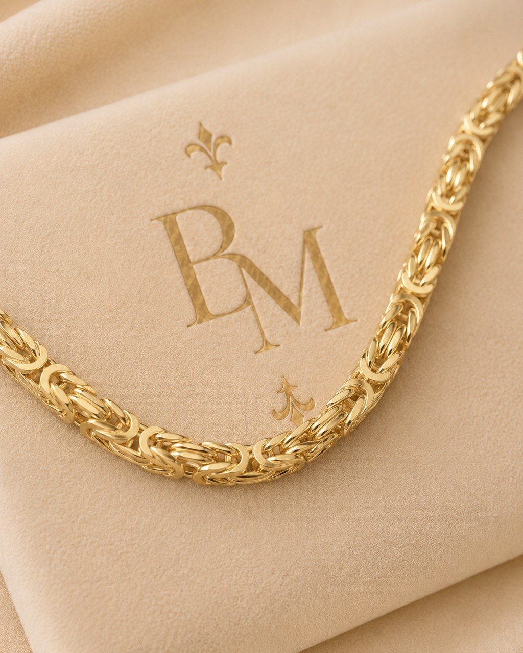 18K Yellow Gold Byzantine Bracelet – 7.5"