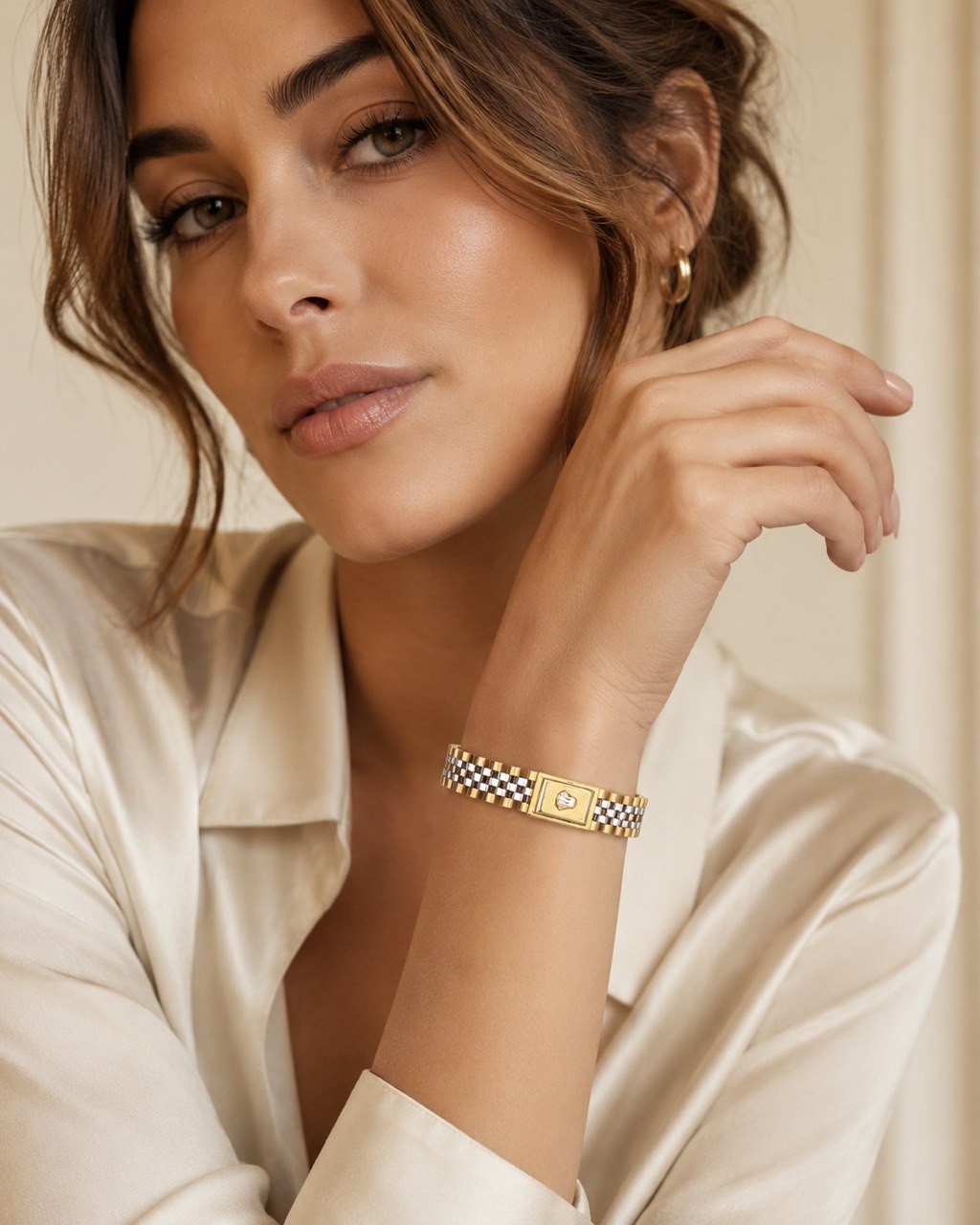 18K Two-Tone Jubilee-Style Bracelet – 10mm | 7.5" | 11g | Unisex