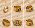 18K Two-Tone Statement Ring – 11mm