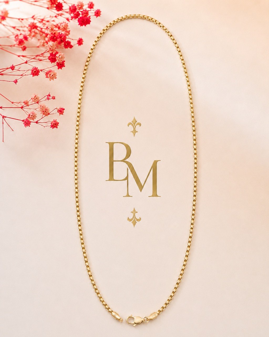 18K Yellow Gold Box Chain Necklace – 20” – 10.4 Grams – Approx. 3 mm