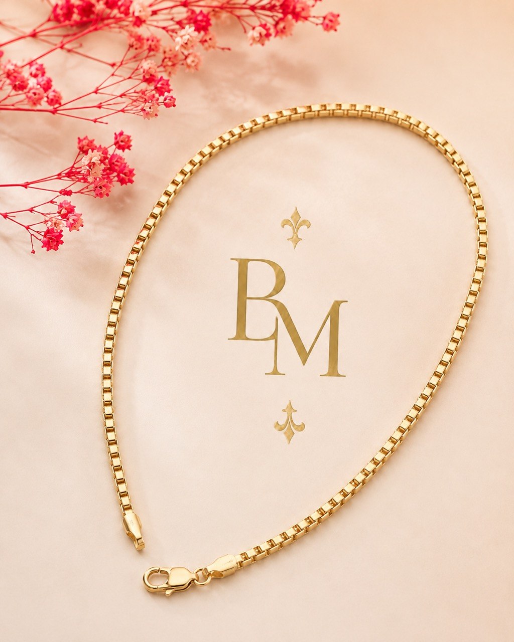 18K Yellow Gold Box Chain Necklace – 20” – 10.4 Grams – Approx. 3 mm