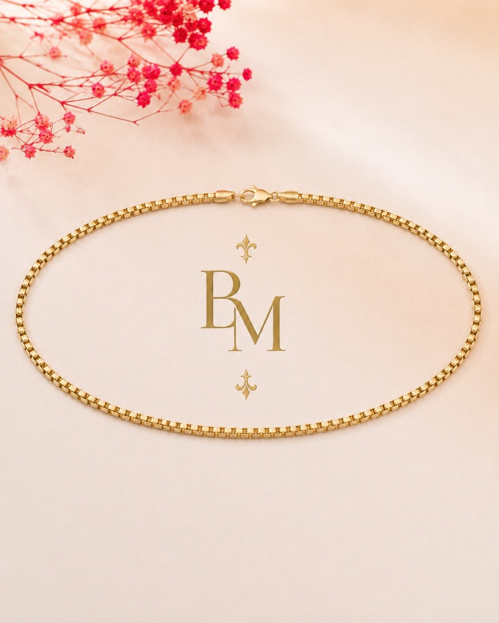 18K Yellow Gold Box Chain Necklace – 20” – 10.4 Grams – Approx. 3 mm