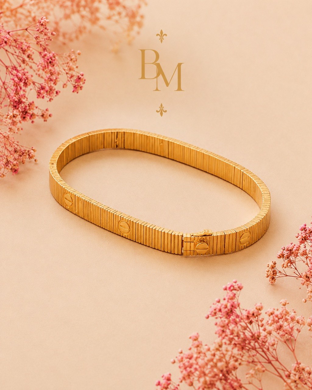 18K Gold Flexible Bracelet – 15.44g, 7.5”