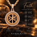 Custom 18K Gold & Diamond Faith Pendant – Chi Rho