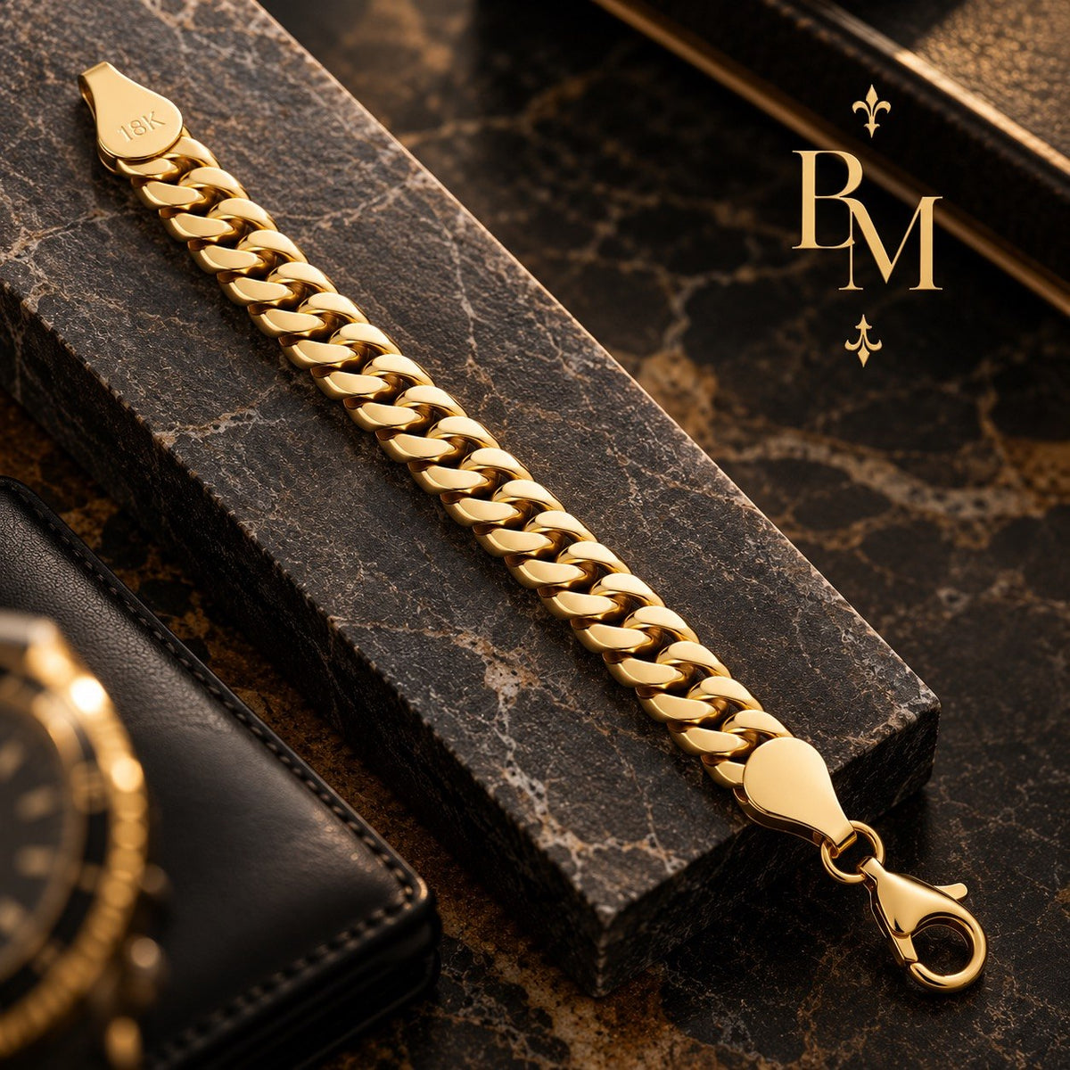 18K Gold Cuban Link Bracelet – 8” | 7mm | 4.8g
