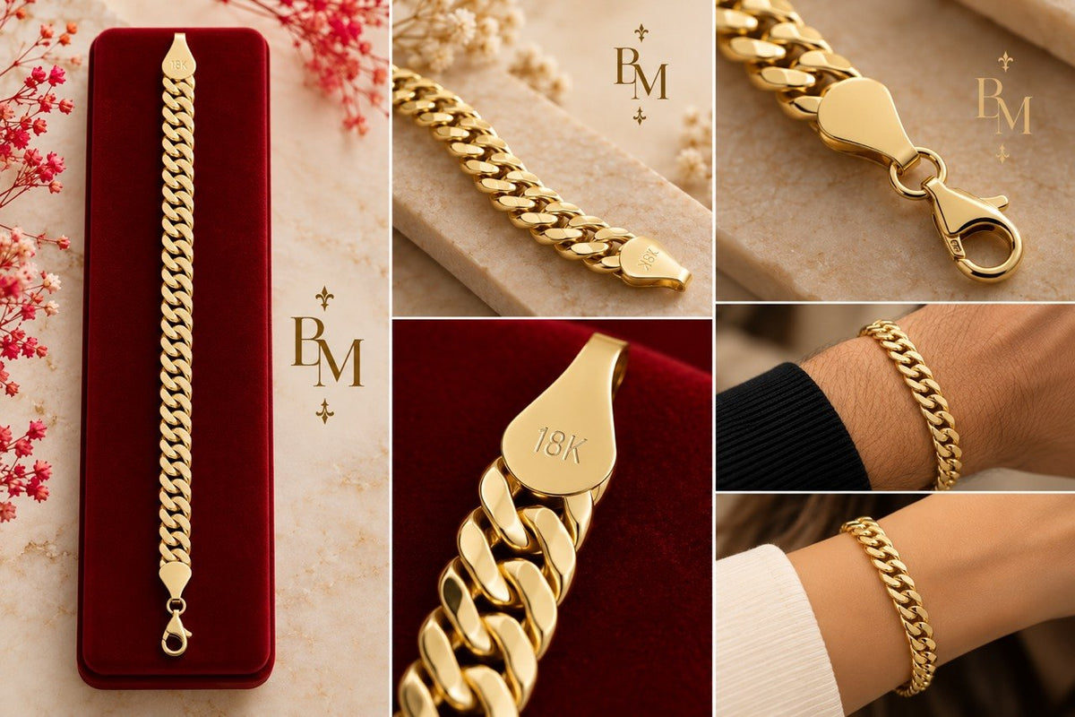 18K Gold Cuban Link Bracelet – 8” | 7mm | 4.8g